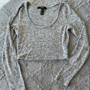 Forever 21 crop top long sleeve